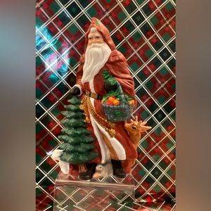 Colorful Porcelain Santa